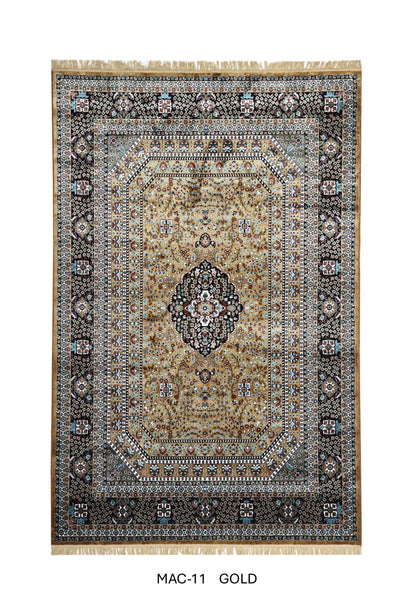 Gold Persian Silk Carpet