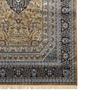 Gold Persian Silk Carpet