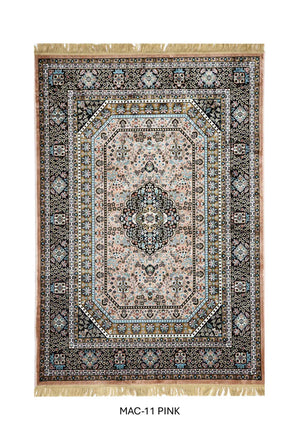 Pink Persian Silk Carpet
