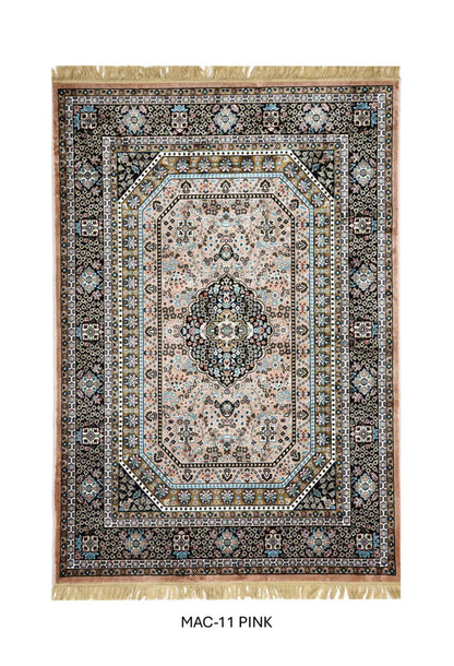 Pink Persian Silk Carpet