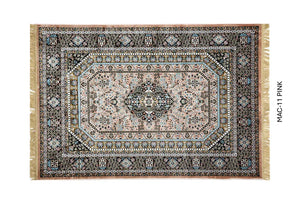 Pink Persian Silk Carpet