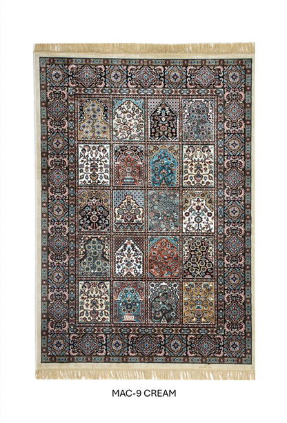 Cream Persian Silk Carpet